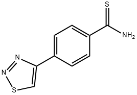 4-(1,2,3-THIADIAZOL-4-YL)BENZENE-1-CARBOTHIOAMIDE Structural