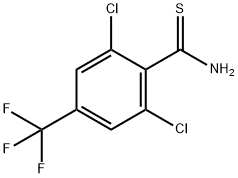 2,6-DICHLORO-4-(TRIFLUOROMETHYL)THIOBENZAMIDE Structural