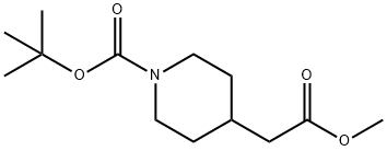 METHYL 1-BOC-4-PIPERIDINEACETATE Structural