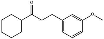 CYCLOHEXYL 2-(3-METHOXYPHENYL)ETHYL KETONE Structural