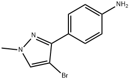 3-(4-AMINOPHENYL)-4-BROMO-1-METHYLPYRAZOLE