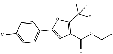 ETHYL 5-(4-CHLOROPHENYL)-2-(TRIFLUOROMETHYL)-3-FUROATE Structural