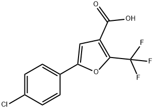 5-(4-CHLOROPHENYL)-2-(TRIFLUOROMETHYL)FURAN-3-CARBOXYLIC ACID Structural