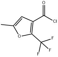 5-METHYL-2-(TRIFLUOROMETHYL)FURAN-3-CARBONYL CHLORIDE Structural