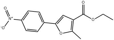 ETHYL 2-METHYL-5-(4-NITROPHENYL)-3-FUROATE Structural