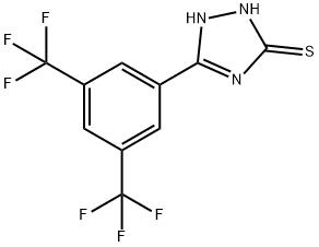 5-[3,5-BIS(TRIFLUOROMETHYL)PHENYL]-1,2,4-TRIAZOLE-3-(2H)-THIONE Structural