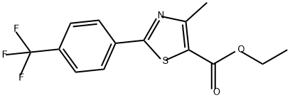 Ethyl 4-methyl-2-[4-(trifluoromethyl)phenyl]-1,3-thiazole-5-carboxylate