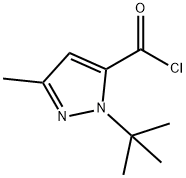 1-(TERT-BUTYL)-3-METHYL-1H-PYRAZOLE-5-CARBONYL CHLORIDE Structural