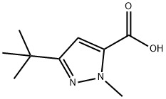 3-(TERT-BUTYL)-1-METHYL-1H-PYRAZOLE-5-CARBOXYLIC ACID Structural