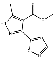 METHYL 5-ISOXAZOL-5-YL-3-METHYL-1H-PYRAZOLE-4-CARBOXYLATE Structural