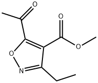 METHYL 5-ACETYL-3-ETHYLISOXAZOLE-4-CARBOXYLATE Structural