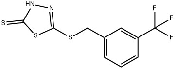 5-[3-(TRIFLUOROMETHYL)BENZYLTHIO]-1,3,4-THIADIAZOLE-2-THIOL Structural