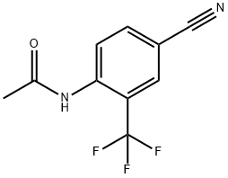 4-CYANO-2-(TRIFLUOROMETHYL)ACETANILIDE Structural