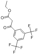 ETHYL 3-[3,5-DI(TRIFLUOROMETHYL)PHENYL]-3-OXOPROPANOATE Structural