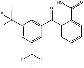 2-[3,5-BIS(TRIFLUOROMETHYL)BENZOYL]BENZOIC ACID Structural