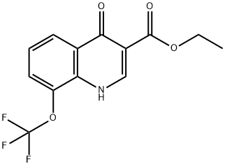 ETHYL 4-HYDROXY-8-(TRIFLUOROMETHOXY)QUINOLINE-3-CARBOXYLATE Structural