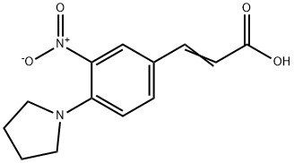 3-(3-NITRO-4-TETRAHYDRO-1H-PYRROL-1-YLPHENYL)ACRYLIC ACID Structural