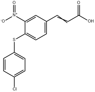 3-[4-[(4-CHLOROPHENYL)THIO]-3-NITROPHENYL]ACRYLIC ACID