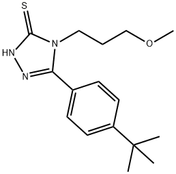 3-[4-(TERT-BUTYL)PHENYL]-4-(3-METHOXYPROPYL)-4,5-DIHYDRO-1H-1,2,4-TRIAZOLE-5-THIONE