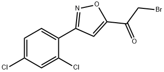 2-BROMO-1-[3-(2,4-DICHLOROPHENYL)ISOXAZOL-5-YL]ETHAN-1-ONE Structural