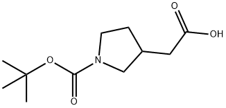 N-BOC-3-PYRROLIDINEACETIC ACID Structural