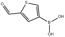 2-Formylthiophene-4-boronic acid Structural