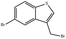 5-bromo-3-(bromomethyl)benzo[b]thiophene Structural