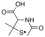 Ethylthio,  2-(acetylamino)-2-carboxy-1,1-dimethyl- Structural
