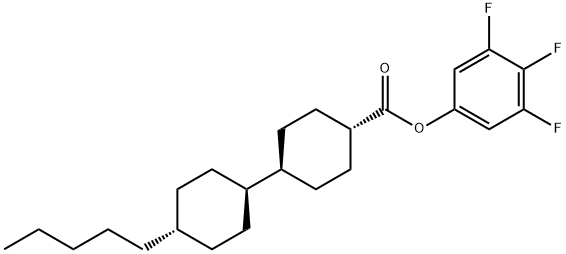 TRANS,TRANS-3,4,5-TRIFLUOROPHENYL 4''-PENTYLBICYCLOHEXYL-4-CARBOXYLATE Structural