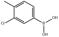 3-Chloro-4-methylphenylboronic acid Structural