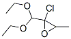 Oxirane, 2-chloro-2-(diethoxymethyl)-3-methyl- (9CI) Structural