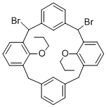 5,11-DIBROMO-25,27-DIPROPOXYCALIX[4]ARENE Structural