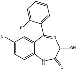 7-Chloro-5-(2-fluorophenyl)-1,3-dihydro-3-hydroxy-2H-1,4-benzodiazepin-2-one