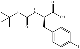 BOC-D-4-IODOPHENYLALANINE Structural