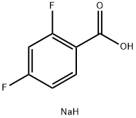 Sodium 2,4-difluorobenzoate Structural