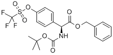 (S)-BENZYL 2-(TERT-BUTOXYCARBONYLAMINO)-2-(4-(TRIFLUOROMETHYLSULFONYLOXY)PHENYL)ACETATE Structural