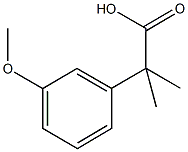 2-(3-methoxyphenyl)-2-methylpropanoic acid Structural