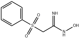 N'-HYDROXY-2-(PHENYLSULFONYL)ETHANIMIDAMIDE Structural