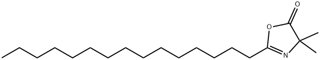 2-PENTADECYL-4,4-DIMETHYL-2-OXAZOLIN-5-ONE Structural