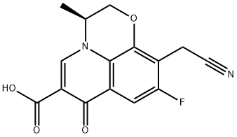 (S)-10-(Cyanomethyl)-9-fluoro-2,3-dihydro-3-methyl-7-oxo-7H-pyrido[1,2,3-de]-1,4-benzoxazine-6-carboxylic acid