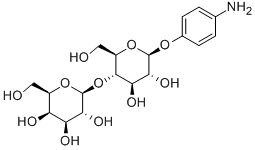 p-Aminophenyl β-D-lactopyranoside Structural