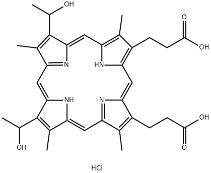 HEMATOPORPHYRIN DIHYDROCHLORIDE Structural