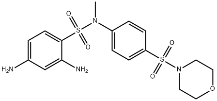 N-METHYL-N-[(MORPHOLIN-4-YL)SULFOPHENYL]-2,4-DIAMINO-BENZENESULFONAMIDE Structural