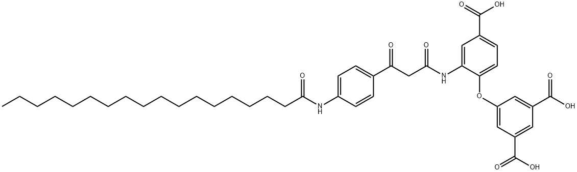 5-[4-CARBOXY-2-[[1,3-DIOXO-3-[4-[(1-OXOOCTADECYL)-AMINO]PHENYL]PROPYL] AMINO]PHENOXY]ISOPHTHALIC ACID