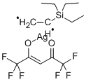 VINYLTRIETHYLSILANE(HEXAFLUOROACETYLACETONATE)SILVER(I) Structural
