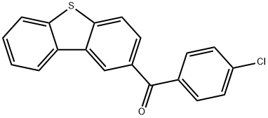 p-Chlorophenyl(dibenzothiophen-2-yl) ketone Structural