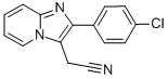 2-(Chlorophenyl)imidazo(1,2-a)pyridine-3-acetonile