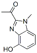 Ethanone, 1-(4-hydroxy-1-methyl-1H-benzimidazol-2-yl)- (9CI) Structural
