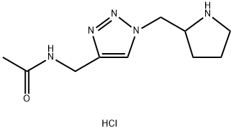 N-{[1-(pyrrolidin-2-ylmethyl)-1H-1,2,3-triazol-4-yl]methyl}acetamide hydrochloride Structural