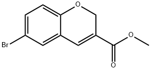 6-BROMO-2H-CHROMENE-3-CARBOXYLIC ACID METHYL ESTER Structural